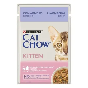 Purina Cat Chow Kitten com Borrego em Molho