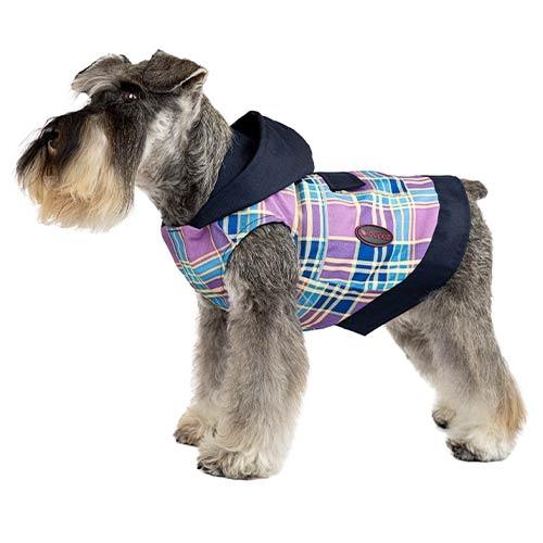 Capa de chuva com capuz lavanda