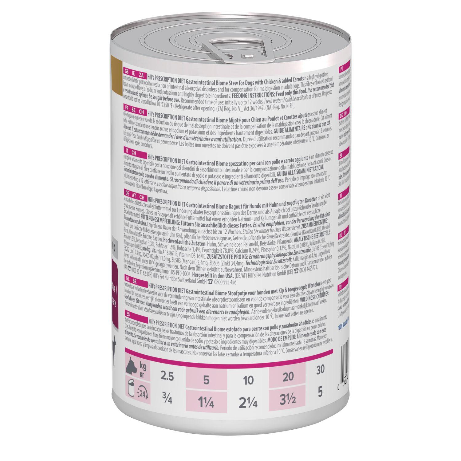 Hill's Prescription Diet Gastrointestinal Biome guisado para cães - Image 2