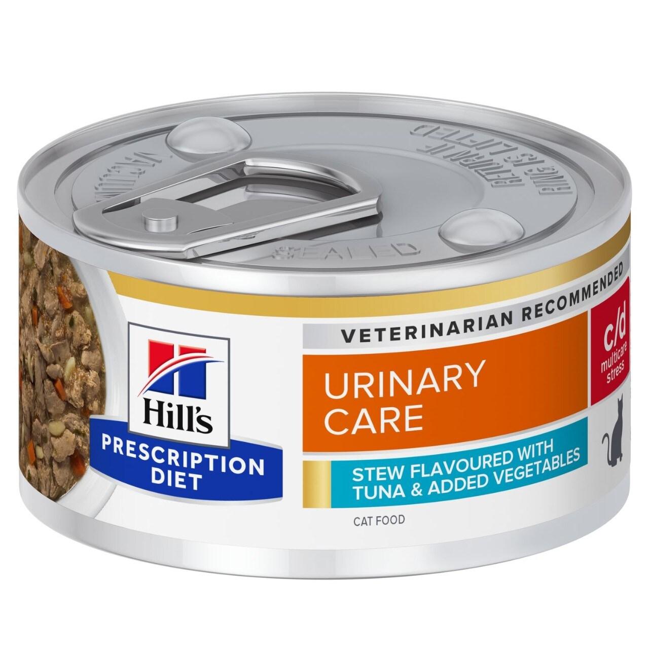 Hill's Prescription Diet c/d Multicare Stress guisado com atum e vegetais
