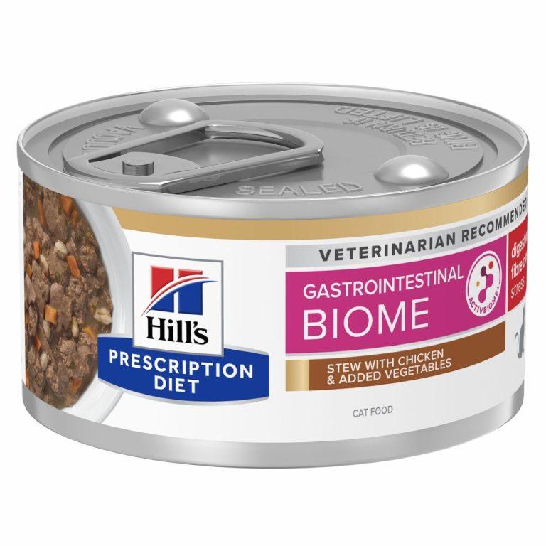 Hill's Prescription Diet Gastrointestinal Biome Stress guisado para gatos com atum e vegetais