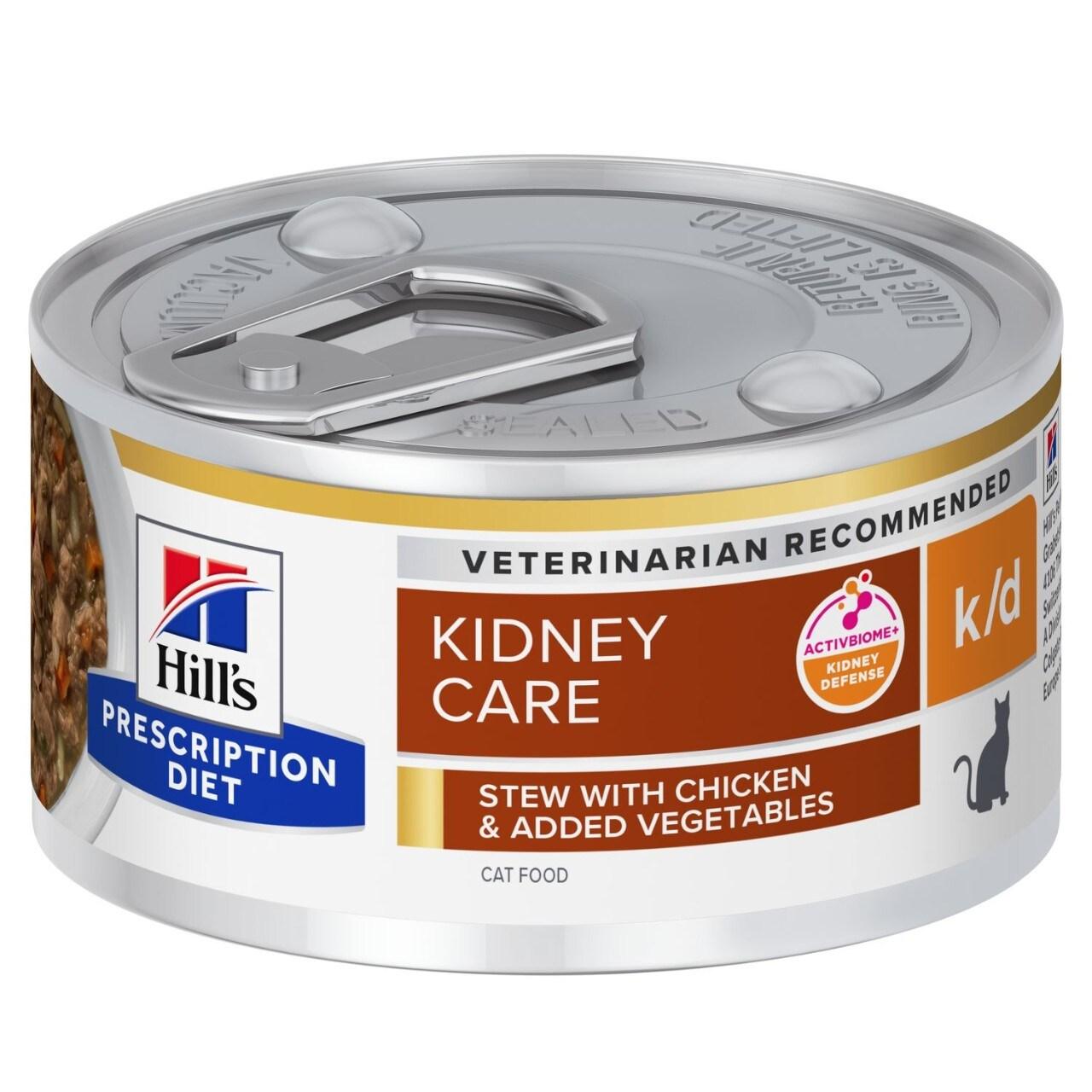 Hill's Prescription Diet k/d guisado para gatos  frango e vegetais