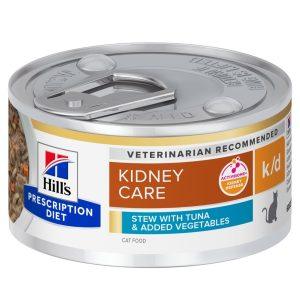 Hill's Prescription Diet k/d guisado para gatos com atum e vegetais
