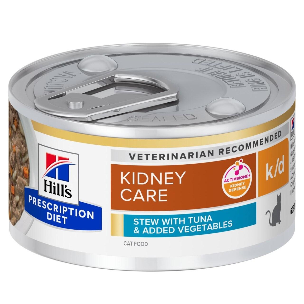 Hill's Prescription Diet k/d guisado para gatos com atum e vegetais