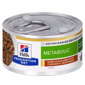 Hill's Prescription Diet Metabolic guisado com frango e vegetais para gatos