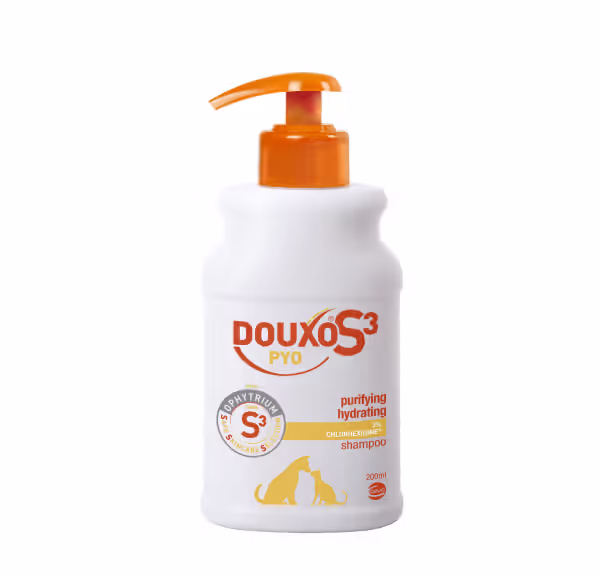 DOUXO® S3 PYO – Champô Antisséptico e Hidratante para cães e gatos